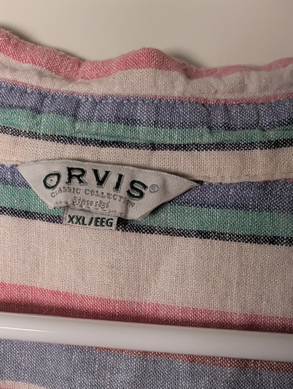 Orvis Pastel Multi-Stripe Button-Up Shirt - Picture 4 of 8
